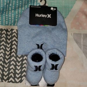 Hurley Infant hat and booties